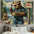 thumbnail image 2 of BCIIG  Smokey Bear Boutique Tapestry Vintage Wall Hanging Tapestry Home Decorations Art Poster, 2 of 6