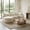 White, variant on Curved Sectional Sofa with Chaise, 99'' Modern Luxury Chenille Cloud Couch for Living Room, Oversized 3-Seater Sofa Couch for Living Room, No Assembly