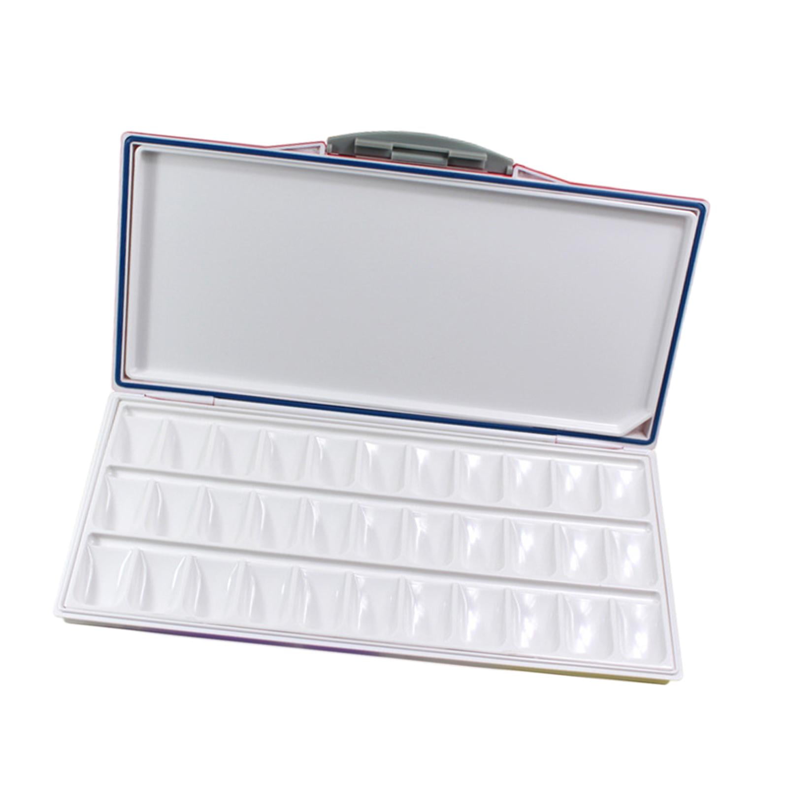 Milageto Airtight Watercolor Palette, with Mixing Areas, Palette with Lid, Empty Tray for 33 Wells