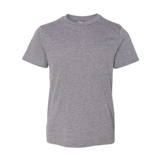 Camiseta de Manga Corta LAT para Jóvenes 100% Algodón Granite Heather Large 6101