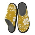 thumbnail image 2 of IAUYY Memory Foam House Slippers Suitable for Both Men and Women. Comfortable, Anti-Slip Plush Flat-Bottomed Slippers The Best Holiday Gift White Floral Patterns, 2 of 9