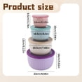 thumbnail image 3 of 4-Piece Mixing Bowls with Airtight Lids, Plastic Wide Mouth Prep Bowls Nesting Bowl Set for Fruits Salad Storage,Meal-Preparing,Microwave,Freezer & Dishwasher Safe,Multiple Sizes(Multicolor,5x5x3.7"), 3 of 9