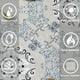 thumbnail image 4 of Nvzi Mantel de vinilo resistente al agua y al aceite, resistente al agua,mantel rectangular lavable para picnic en interiores y exteriores, flor de color caqui de 54 x 54 pulgadas, 4 of 5