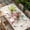 Green, variant on Easter Rabbits Table Cloths for 3 Foot Rectangle Tables, Spring Floral Eggs Butterflies Bunny Leaf Beige Patio Waterproof Elastic Fitted Tablecloths, Washable Rectangular Table Cover for Camping