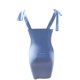 thumbnail image 4 of Mini vestido de verano plisado con cordones vestido de correa sin espalda ropa sexy, azul, S Inevent AP001275-07B, 4 of 7