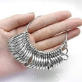 thumbnail image 2 of Ring Size Set Metal Finger Size Gauge Measuring Tool Sizing Tools Rings Size 0-15 with Half Size 31 Pieces, 2 of 5