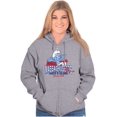 thumbnail image 3 of Massachusetts MA Accent Funny Smurfs Zip Up Hoodie Men's Women's Brisco Brands S, 3 of 6