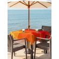 thumbnail image 4 of Square Outdoor Tablecloth with Umbrella Hole Red Orange Outside Table Cloth Waterproof Patio Table Cover Modern Abstract Ombre Geometric Aesthetic Zipper Tablecloths for Picnic Camping 54x54 Inch, 4 of 8