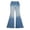 Blue, variant on RUTAYY Toddler Girls Fashion Cute Personality Pants Elastic Waist Wide Leg Jeans Casual Demin Pants With Pockets Trouser Stylish Infants Pants