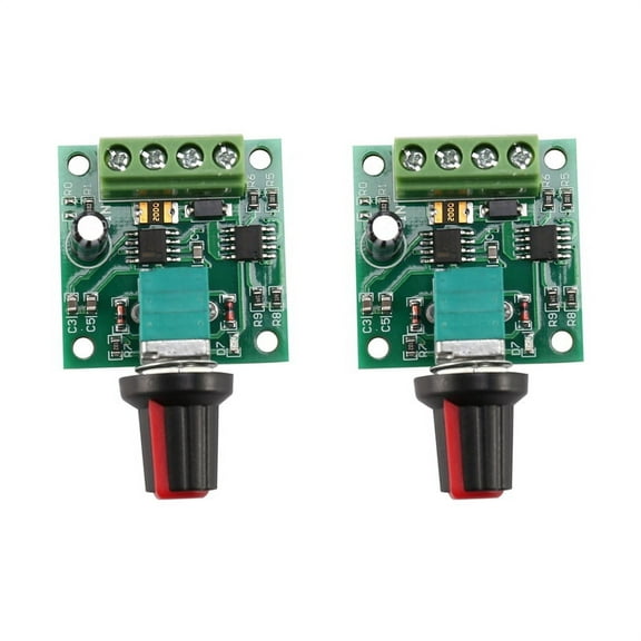 2X DC 1.8V 3V 5V 6V 12V 2A motor speed controller controller controller 30W PWM 1803b K7,2 x motor speed controller,green