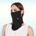 thumbnail image 1 of Cara Bufanda Mascarilla facial unisex Seda de hielo suave Mascarilla deportiva Bufanda para golf al aire libre (Negro), 1 of 6