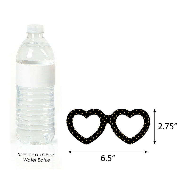 JET SMILEY FACE RHINESTONE WATER BOTTLE