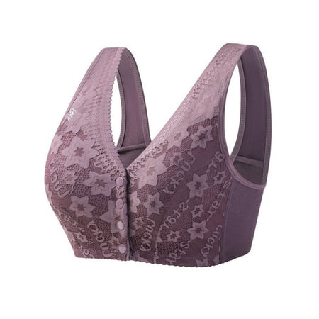 

Oalirro Womens Bras Woman s Printing Gathered Together Daily Bra Underwear No Rims