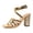 Gold, variant on Heels for Women Elegant Strappy Squared Open Toe Block Heeled Sandals Sexy Party Prom Wedding Dress Pumps Shoes Gold Size 7