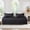Black, variant on 3 Pcs Black Sofa Daybed Cover Set Twin Size Daybed Bedding Double Sided Bed Set All Season Cozy Bedding Solid Color Classic Design Daybed Quilt Set with Matching Shams,39"x75"