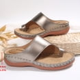 thumbnail image 6 of Dakaela Summer Flat Sandals for Women Comfortable Orthopedic Walking Dressy Slides 2026 Ladies Arch Support Casual Flip Flops Indoor Outdoor Khaki Size 6.5, 6 of 8