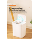 thumbnail image 5 of Bote de basura sin contacto con tapas, papelera de reciclaje de plástico de 18 l,, 5 of 8