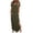 Green, variant on Womens Maxi Dresses with Pockets V Neck Short Sleeve Casual Dress Split Long Loose Summer Dresses (Gray, L)