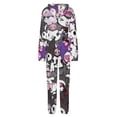 thumbnail image 5 of Kuromi And My Melody Unisex Onesie Pajamas Zipper Jumpsuit Hooded One Piece Sleepwear for Family Mens Womens, 5 of 8