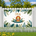thumbnail image 6 of Cartoon Lion Baby Shower Banner Jungle Animal Party Backdrop Little King Safari Theme for Baby Shower Birthday Event Decoration, 6 of 9