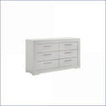 thumbnail image 5 of Bedroom Furniture Set, 5-Piece Queen Modern White Wood with LED Headboard | White | Wood, 5 of 6