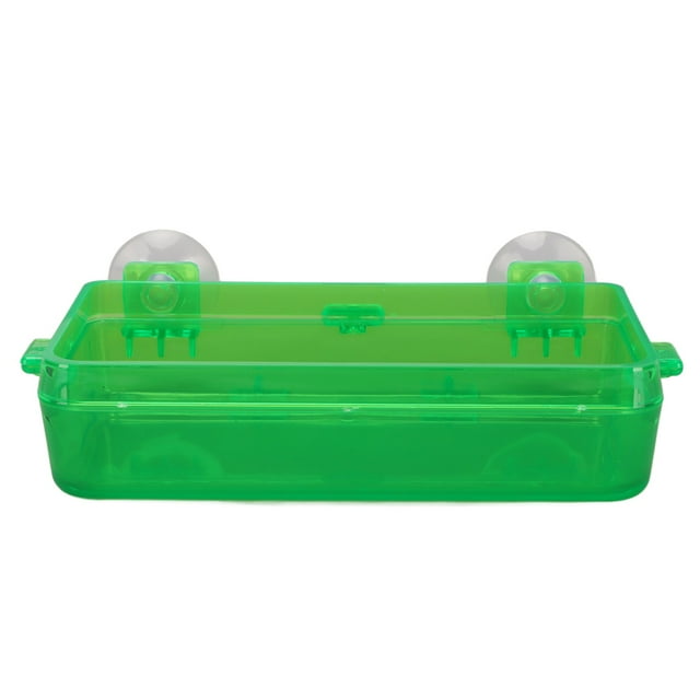 Plato De Agua Para Reptiles, Tazón De Comida, Ventosa, Comedero Para Reptiles, A Prueba De Escape, Alta Dureza, Verde, Resistente Para Lagarto Y Dragón Barbudo