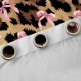 thumbnail image 4 of jejeloiu Wild Leopard Cheetah Black Out Curtains,Cute Bow Knot Curtains Pack of 2 (42x63 Each),Pink Brown Bedroom Curtains For Girl,Breathable Home Decor, 4 of 6