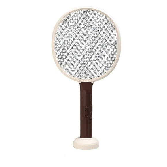 potrochi Electric Fly Swatter Racket, Handheld Bug Zapper Racket, Rechargeable Mosquito Swatter, 2 in 1 Smart Bug Zapper with USB Charging Dock, Mosquito Bat for Indoor Outdoor Camping