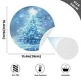 thumbnail image 2 of Ryvnso Blue Christmas Tree Round Plate Mats Dining Table Placemat Set of 4 for Holiday Decoration, 2 of 7
