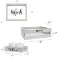 thumbnail image 3 of Set de baño Elegant Designs HG3100-GIN Wood Grey Wash, 3 of 9