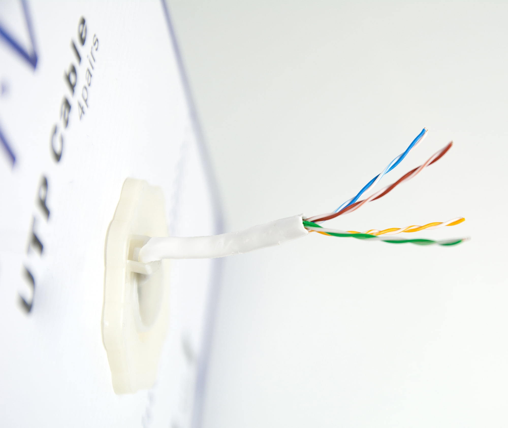 VIVO White 250ft Bulk Cat6 Copper Indoor LAN Ethernet Cable Wire UTP Pull Box