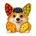 thumbnail image 3 of Stylish Dog Head Shaped Wooden Serving Board For Cheese Crackers And Fruits Serving Tray Fruit Platter For Home Use, 3 of 6