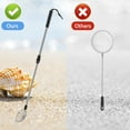 thumbnail image 5 of Protoiya 2Pcs Sand Sifters 21.3 to 32.6inch Adjustable Telescoping Beach Shovel Seashell Hunting Rocks Sifting Tool Portable Detachable Shark Teeth Sifter Beach Scoop for Beach Travel, 5 of 8