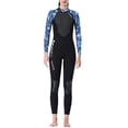 thumbnail image 1 of Sonducket Trajes de buceo DiveSail, traje de buceo para hombres y mujeres, traje de baño de manga larga, pantalones largos, traje de baño de cuerpo Deportes acuáticos Mujer Negro/Azul XXL Sonducket OD003283-15, 1 of 1