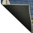 thumbnail image 3 of Addison Rugs Mayfield Washable Coastal Sailboat Navy Rectangle Rug, 2'6" x 3'10", 3 of 6