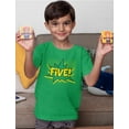 thumbnail image 3 of 5th Birthday Shirt Boy Girl Superhero 5 Year Old Gift Five Kids T-Shirt Small Green, 3 of 6