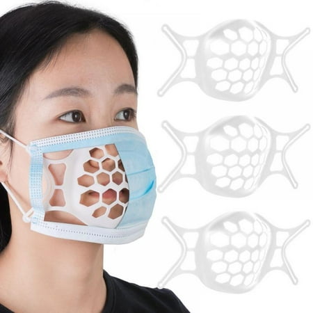 

3D Face Inner Bracket for Mask Upgrade Silicone Internal Support Frame Lipstick Protection Stand Reusable Washable