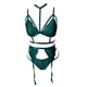 thumbnail image 2 of Gibobby Conjunto de lencería de encaje Lencería Erótica Sexy para Mujer, Mono de Piel Sexy y Casual, Baby Doll Mujer Sexy con Correa de Piel(Verde, XG), 2 of 4