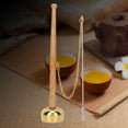 thumbnail image 4 of Campana de mano de latón con mango de madera para budismo, instrumento para cantar escrituras, suministros budistas, 4 of 7