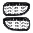 thumbnail image 1 of No.51712155446/51712155447 Parachoques delantera rejilla para BMW Serie 5 1 par tono negro y plata, 1 of 7
