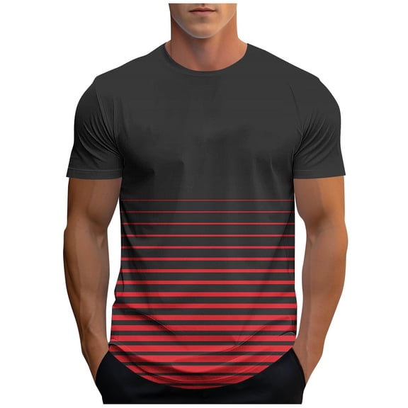 Mens Summer Shirts - Men's Short Sleeve T-Shirts Crew Neck Casual Summer T Shirts Basic Tee Shirt