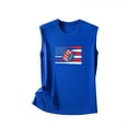 thumbnail image 4 of up to 60% off Gifts Usmixi Womens Tank Tops Baseball US Flag Print Crewneck Sleeveless Shirts 4th July Independence Day Loose Fit Racerback Tank Tops Blue XXL, 4 of 5