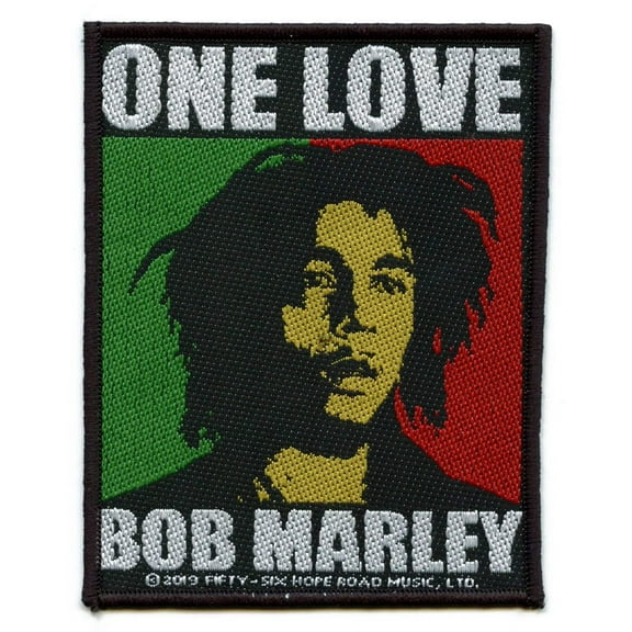 Men's Bob Marley One Love (Retail Pack) Woven Patch Black