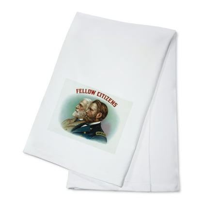 - Fellow Citizens Brand Cigar Box Label (100% Cotton Kitchen Towel)