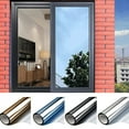 thumbnail image 2 of Multi-size One Way Mirror Window Film Privacy Sun Blocking Glass Sticker Heat Control Reflective Film Self Adhesive Window Tint, 2 of 9