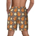 thumbnail image 4 of Goofa Squirrel And Maple Leaves Printed Men's Swim Trunks Board Shorts Quick Dry Mens Swimming Trunks with Compression Liner,Breathable Fit Hawaii Beach Shorts-X-Large, 4 of 9