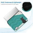 thumbnail image 2 of FORMRS 15-15.6 inch Laptop Sleeve Case Soft Carrying Quilted Computer Bag Cover, Black Cat and Coffee, 2 of 7