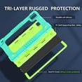 thumbnail image 3 of Fancing Case for T-Mobile Revvl Tab 5G 2023 Released Tablet,Shoulder Strap Soft Silicone & Hard Back Hybrid Shockproof Kids Friendly Protective Case for REVVL TAB 5G 2023 Released (Mint Green), 3 of 6