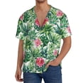 thumbnail image 2 of Disketp Men's Hawaiian Succulents 1 Print Shirts Button Down Holiday Beach Shirts-3X-Large, 2 of 5