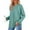 Mint Green, variant on Cyinyin T Shirts for Women Womens Basic T-Shirts Long Sleeve Curved Hem Summer Tops Fitted Tees Clothing Long Sleeve Going Out Top Blue L
